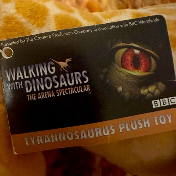 NWT Walking with Dinosaurs Large Tyrannosaurus Rex Plush Toy 1998 16” HTF T-Rex - Picture 4 of 6